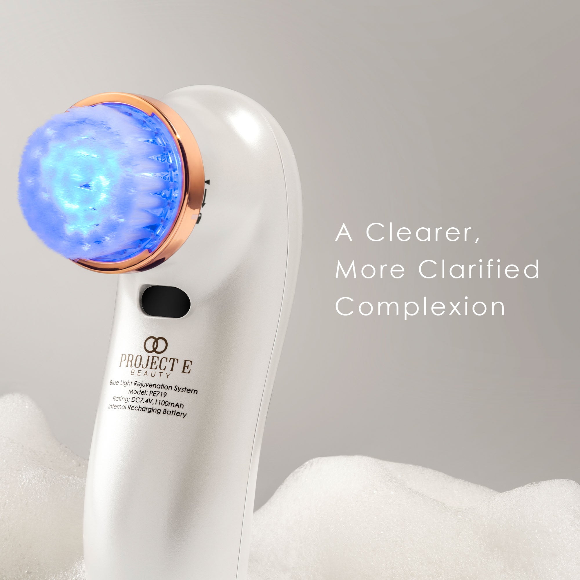 LumaBlue | LED Light Therapy Cleansing Brush - Project E Beauty
